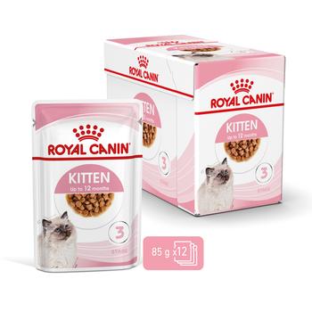 Visuel 1 du produit Pâtées pour chaton émincés en sauce Royal Canin Kitten - 12 x 85 g