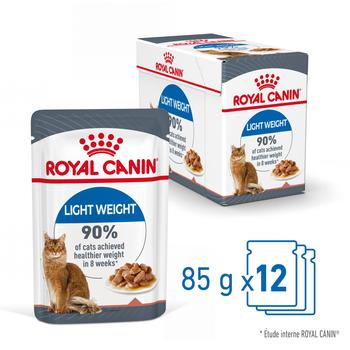 Visuel 1 du produit Pâtées pour chat adulte en sauce allégées Royal Canin Ultra Light - 12 x 85 g