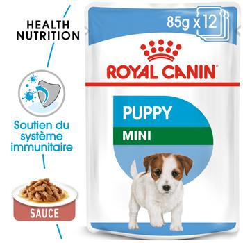Visuel 1 du produit Pâtées pour chiot de petite taille Royal Canin Puppy Mini - 12 x 85 g