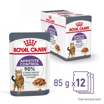 Visuel 1 du produit Pâtées pour chat émincés en sauce Royal Canin Appetite Control Care - 12 x 85 g