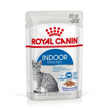 Visuel 1 du produit Pâtée pour chat d’intérieur stérilisé en gelée Royal Canin - 12 x 85 g