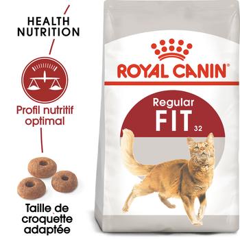 Visuel 1 du produit Croquettes pour chat adulte avec une activité modérée et accès à l’extérieur Royal Canin Fit 32 - 4 kg
