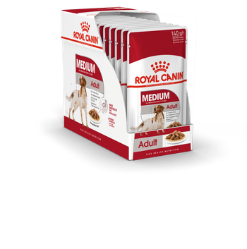 Visuel 1 du produit Pâtées pour chien adulte de taille moyenne Royal Canin Medium Adult - 10 x 140 g