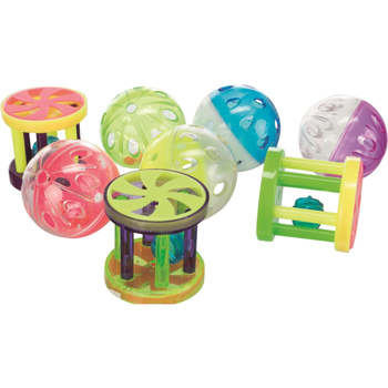 Visuel 1 du produit Jouet balle ou rouleau en plastique avec clochette Trixie - Ø 4,5 cm