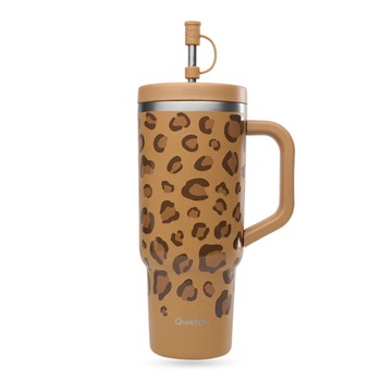 Visuel 1 du produit Cup nomade isotherme Travel Cup Wild en inox coloris marron Qwetch - 900 ml
