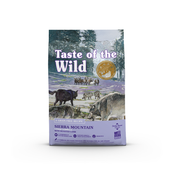 Visuel 1 du produit Croquettes pour chien adulte sans céréales agneau rôti Taste of the Wild Sierra Mountain - 2 kg