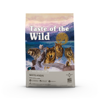 Visuel 1 du produit Croquettes pour chien adulte sans céréales canard Taste of the Wild Wetlands - 5,6 kg
