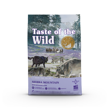 Visuel 1 du produit Croquettes pour chien adulte sans céréales agneau rôti Taste of the Wild Sierra Mountain - 5,6 kg