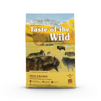 Visuel 1 du produit Croquettes pour chien adulte sans céréales bison et gibier rôti Taste of the Wild High Prairie - 5,6 kg