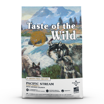 Visuel 1 du produit Croquettes pour chiot sans céréales saumon Taste of the Wild Pacific Stream - 12,2 kg