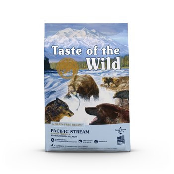 Visuel 1 du produit Croquettes pour chien adulte sans céréales saumon Taste of the Wild Pacific Stream - 5,6 kg