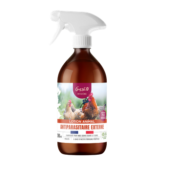 Visuel 1 du produit Lotion antiparasitaire externe pour poules Gasco - 280 ml