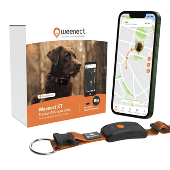Visuel 1 du produit Collier GPS pour chien coloris orange Weenect XT