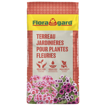 Visuel 1 du produit Terreau jardinière pour plantes fleuries Flora Gard - 40 L