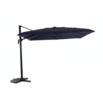 Visuel 1 du produit Parasol déporté en toile bleu jean chiné MWH - 3x3m