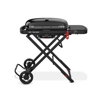 Visuel 1 du produit Barbecue gaz coloris noir Weber Traveler Stealth - 111 x 94 x 58 cm