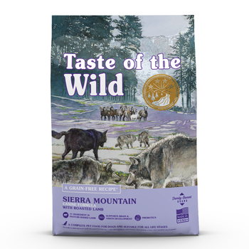 Visuel 1 du produit Croquettes pour chien adulte sans céréales agneau rôti Taste of the Wild Sierra Mountain - 12,2 kg