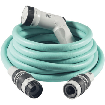 Visuel 1 du produit Tuyau extensible bleu équipé avec accessoires et pistolet Fitt Ikon - 20 m