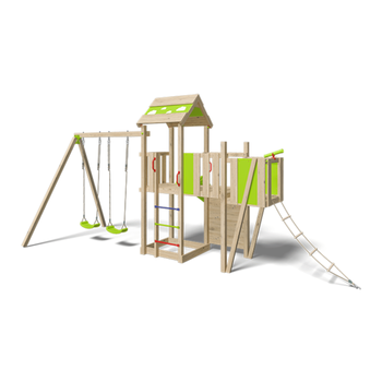 Visuel 1 du produit Aire de jeux Aléo by Trigano en bois Strarry Xpression - H 2,20 m