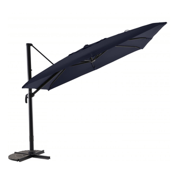 Visuel 1 du produit Parasol déporté en toile bleu jean chiné MWH - 3x3m