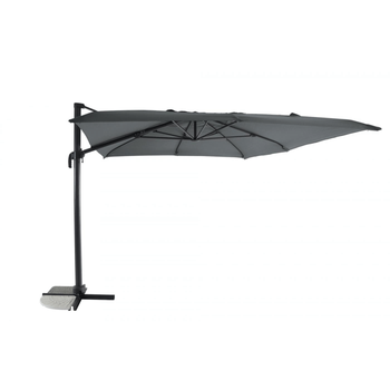 Visuel 1 du produit Parasol déporté inclinable 5 positions, anthracite chiné, MWH - 3m x 4m