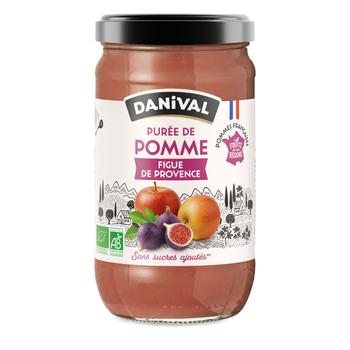 Visuel 1 du produit Purée de fruits bio pomme figue de Provence Danival - 700 g
