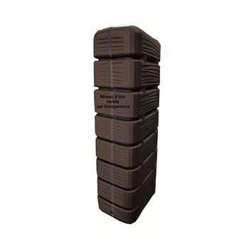 Visuel 1 du produit Récupérateur à eau en plastique Bellijardin Dune - 320 L Anthracite