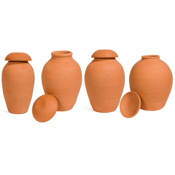 Visuel 1 du produit Ollas coloris orange en terre cuite - Poterie Jamet