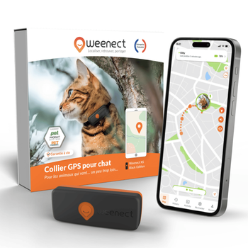 Visuel 1 du produit Traceur GPS pour chat coloris noir Weenect