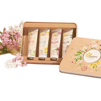 Visuel 1 du produit Coffret mains pêche évasion florale bio Cosmos Organic Fleurance nature - 120 ml