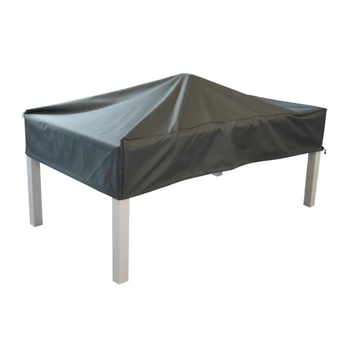 Visuel 1 du produit Housse table coloris gris en polyester - 180 x 90 cm