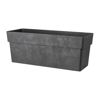Visuel 1 du produit Muret en plastique injecté gris anthracite Deroma Like R - 99 x 38 x 39 cm