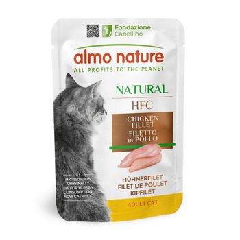 Visuel 1 du produit Pâtée pour chat HFC Natural au filet poulet Almo Nature - 70 g