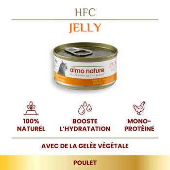 Visuel 1 du produit Pâtée pour chat HFC Jelly au poulet Almo Nature - 70 g
