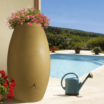 Visuel 1 du produit Récupérateur d’eau coloris beige Bellijardin Jarre – 500 L