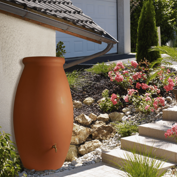 Visuel 1 du produit Récupérateur d’eau coloris terre cuite Bellijardin Jarre Toscan – 500 L