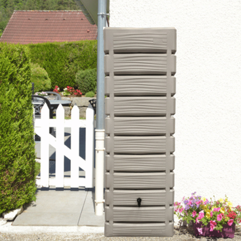 Visuel 1 du produit Récupérateur d’eau en plastique grège Bellijardin Dune - 320 L