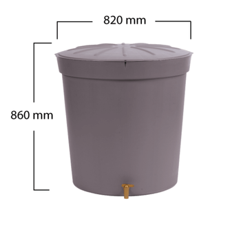 Visuel 1 du produit Récupérateur à eau Garancia - 300 L Gris graphite