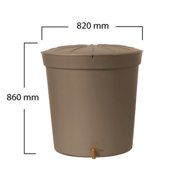 Visuel 1 du produit Récupérateur à eau Garancia - 300 L Taupe
