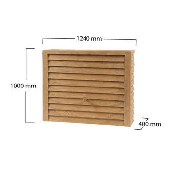 Visuel 1 du produit Récupérateur d'eau mural bois clair Garancia Woody - 350 L