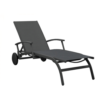 Visuel 1 du produit Bain de soleil élégance en aluminium, graphite - PROLOISIRS BBM