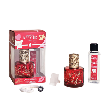 Visuel 1 du produit Coffret lampe Berger Lolita Lempicka Sweet en verre laqué rouge - 250 ml