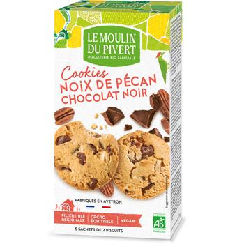 Visuel 1 du produit Cookies pecan, extra pépites de chocolat noir bio