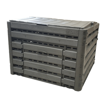 Visuel 1 du produit Composteur coloris taupe Compost’wood 400 L - 80 x 80 x 60 cm