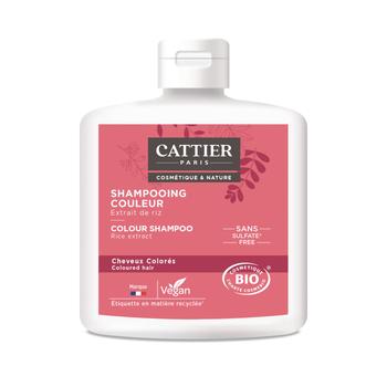 Visuel 1 du produit Shampoing couleur Cattier sans sulfate bio en flacon de 250 ml