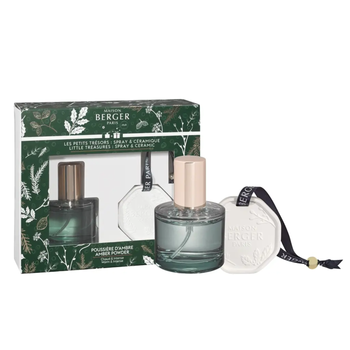 Visuel 1 du produit Coffret duo céramique parfumée et spray Maison Berger Magical poussière d’ambre - 50 ml