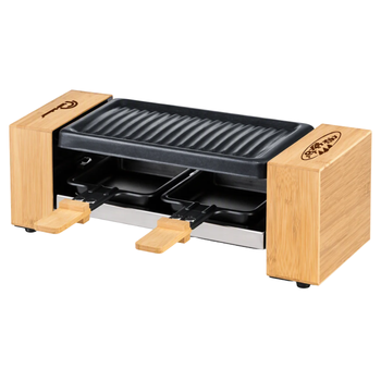 Visuel 1 du produit Coffret raclette en bois pour 2 personnes Meuuuh... - 35 x 33 x 24,5 cm