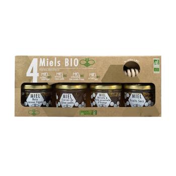 Visuel 1 du produit Coffret de 4 miels bio