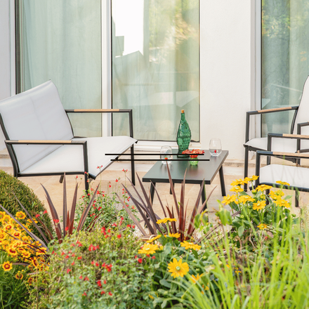 Le salon de jardin mimosa compact