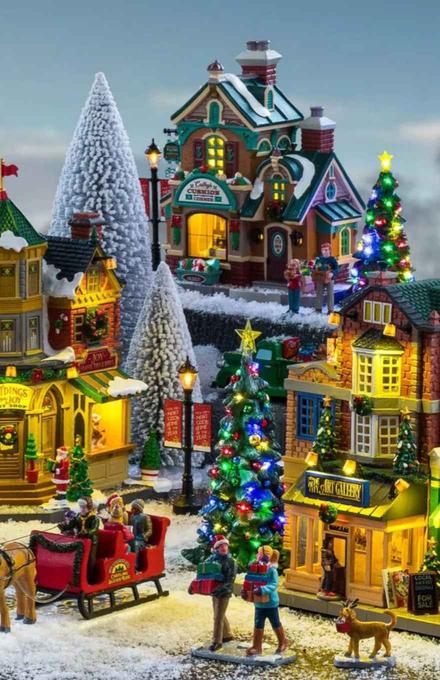 Le village du Père-Noël miniature